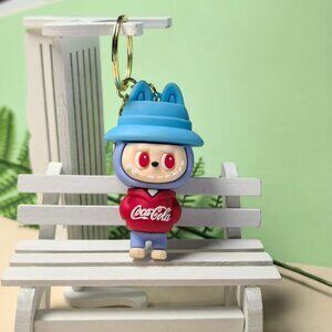 New Hot! Mini blue Coke Mocha Rabbit Laboob Baby Keychain Charm